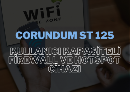Corundum ST 125 Kullanıcı Kapasiteli Firewall ve Hotspot Cihazı