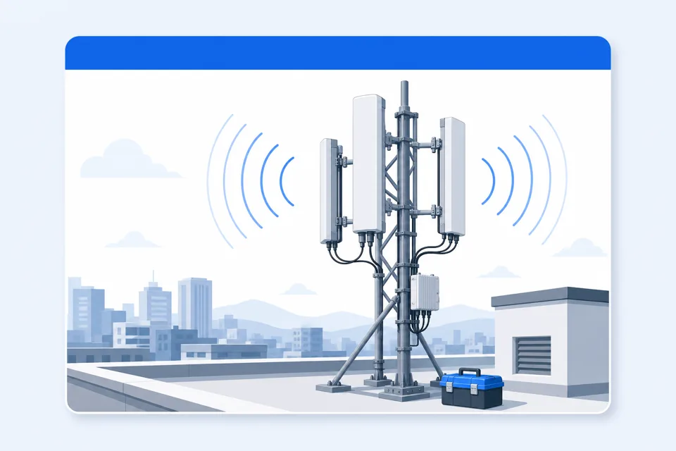 Safir Cloud outdoor anten montajı — Safir Teknoloji teknik destek hizmeti