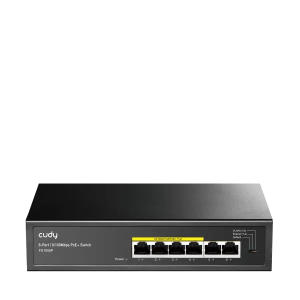 Cudy 6 Bağlantı Noktalı 10/100M PoE+ Anahtar — network device — switch (router, Türkiye)