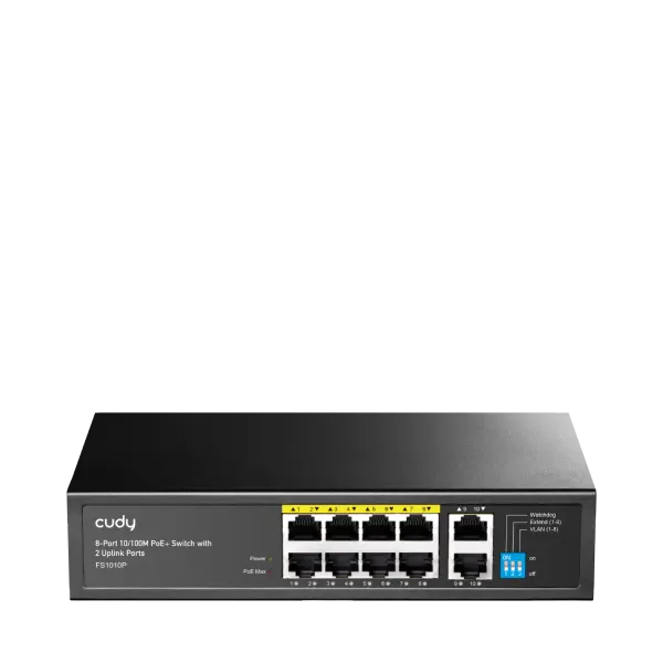 Cudy 8 Bağlantı Noktalı 10/100M PoE+ Anahtar — network device — switch (router, Türkiye)