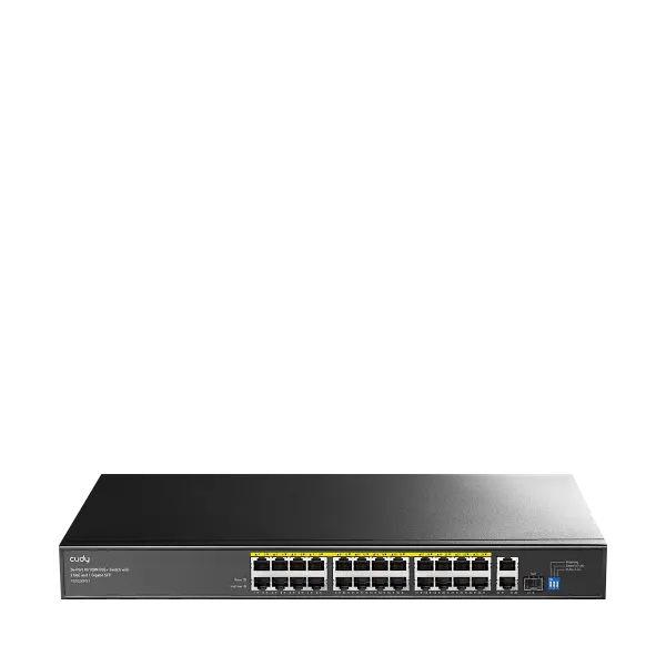 Cudy 24 Bağlantı Noktalı 10/100M PoE+ Anahtar — network device — switch (router, Türkiye)