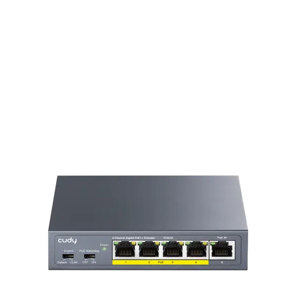 Cudy 4 Kanallı Gigabit PoE++ Genişletici Access Point — access point — PoE Adaptörleri ve Genişleticiler (router, Tür...